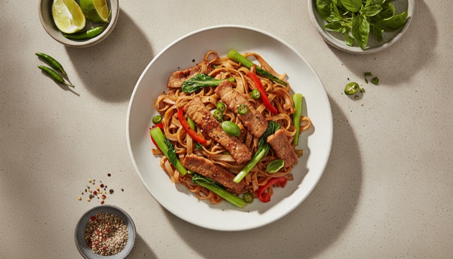 Drunken Noodles with Pork