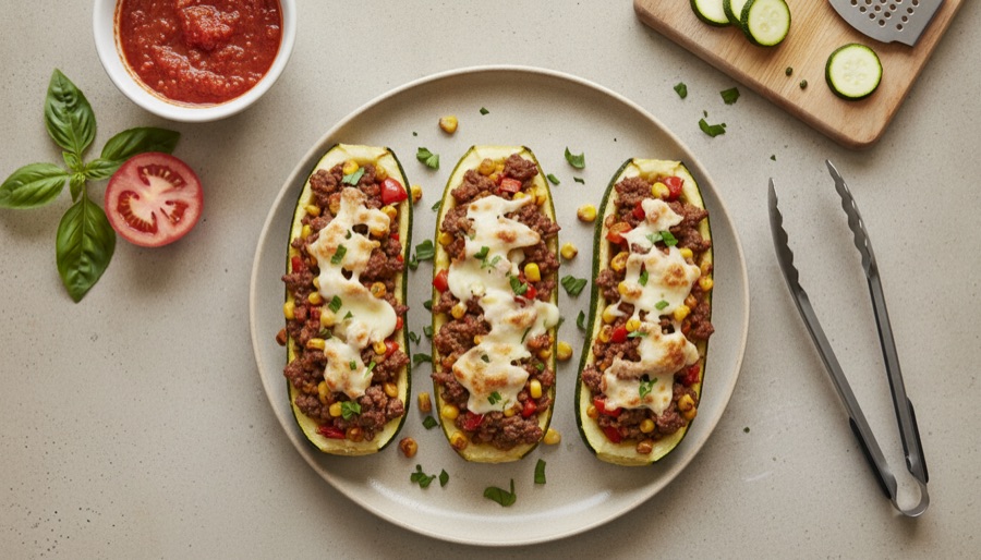Stuffed Zucchini Boats