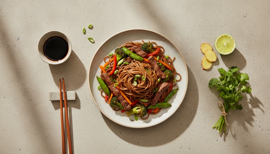 Beef Stir-fry with Soba Noodles