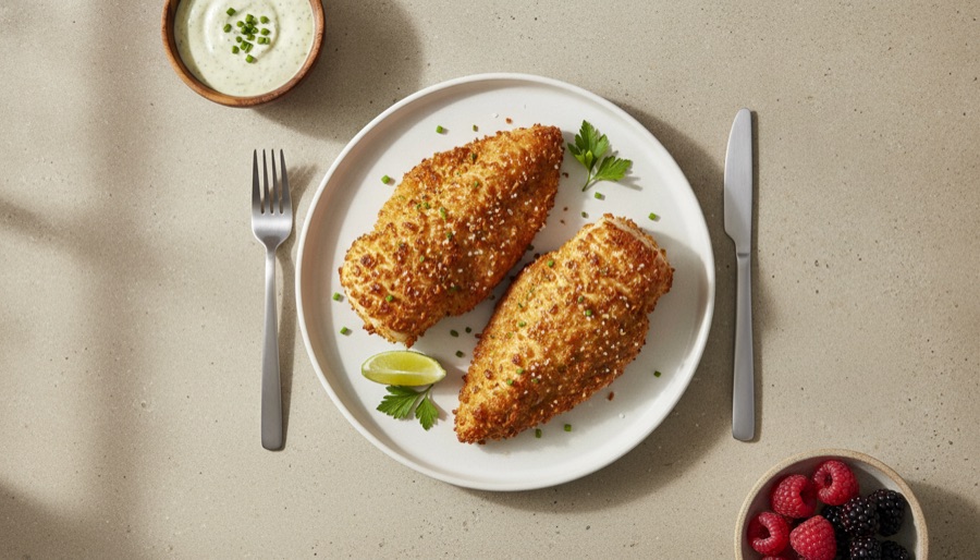 Pretzel Crusted Chicken