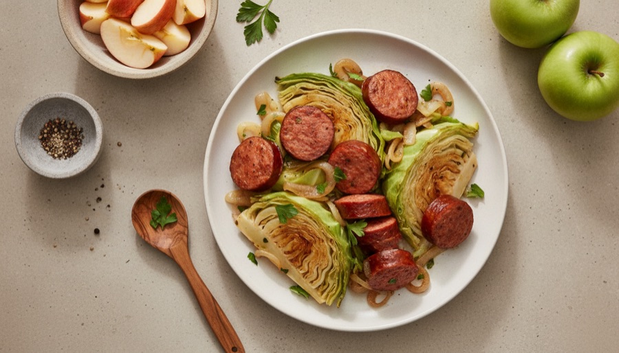 Smoked Sausage and Cabbage