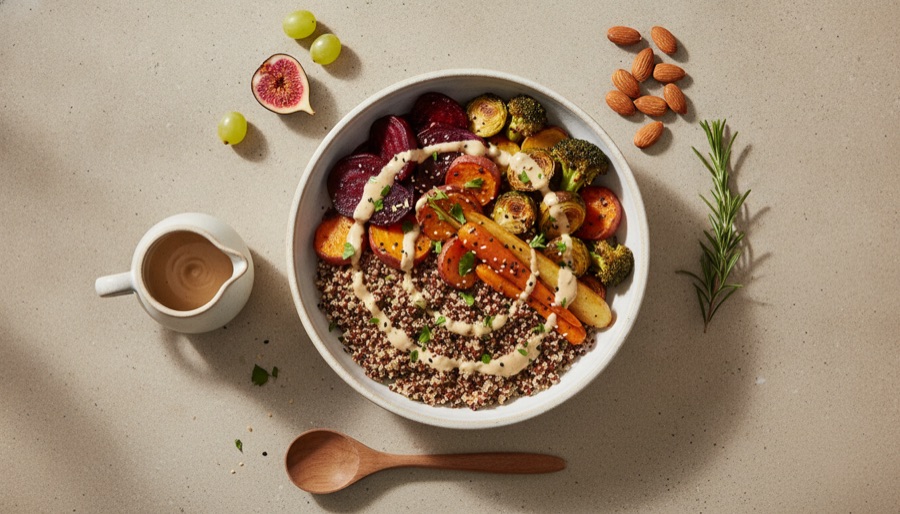 Roasted Vegetable Harvest Bowl