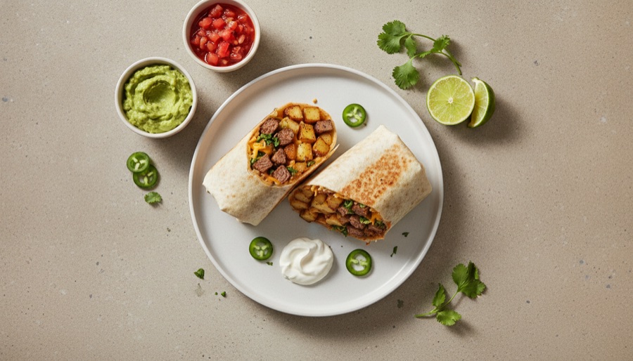 Steak and Potato Burrito