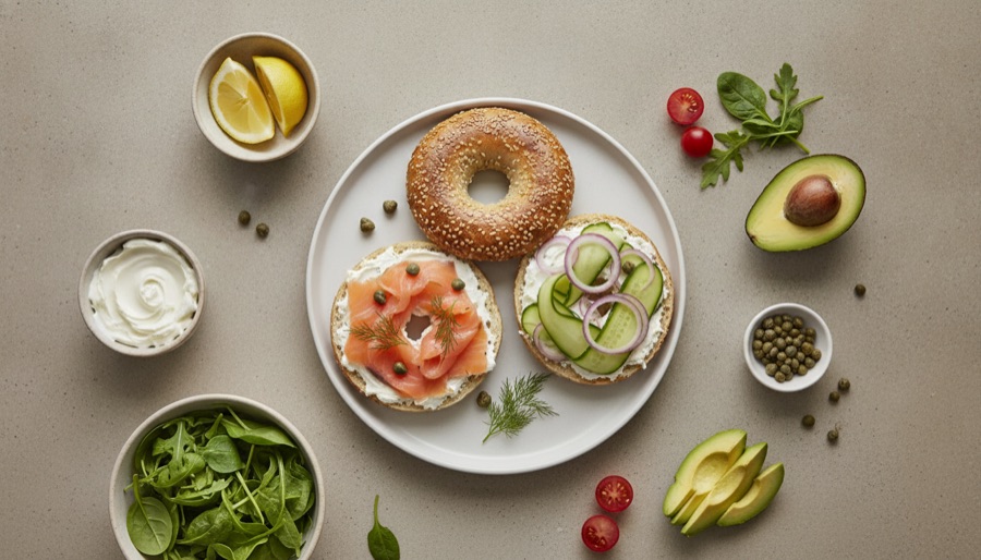 Smoked Salmon Bagel Platter