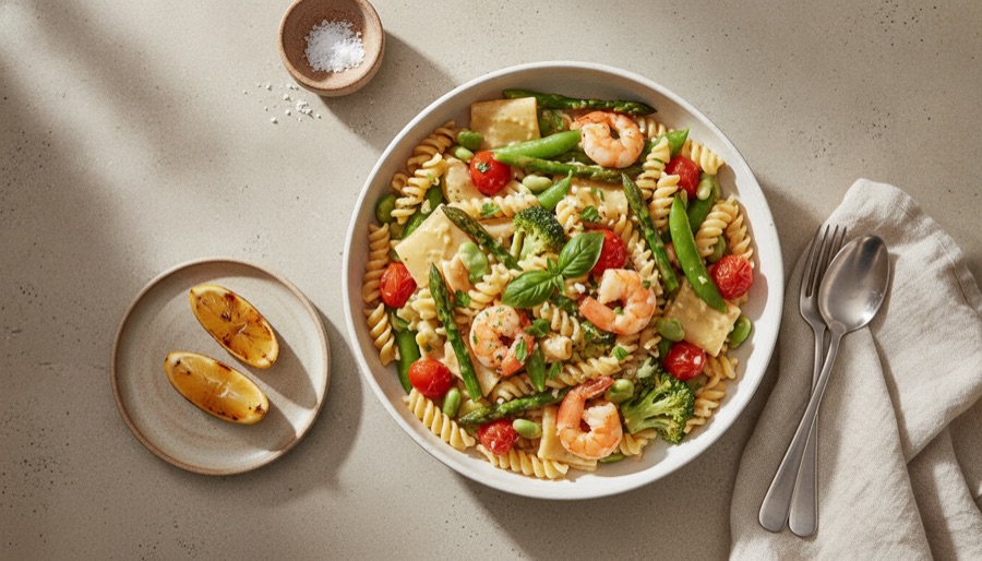 Pasta Primavera with Shrimp