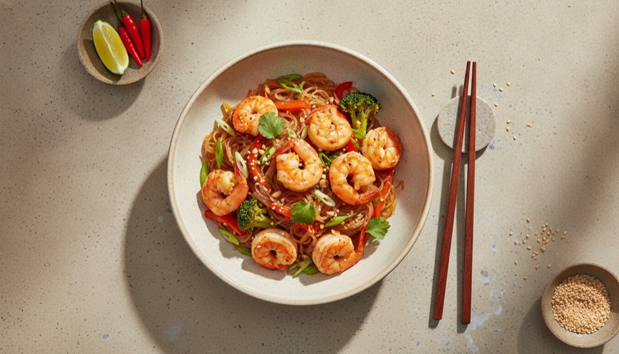 Thai Shrimp Stir-fry