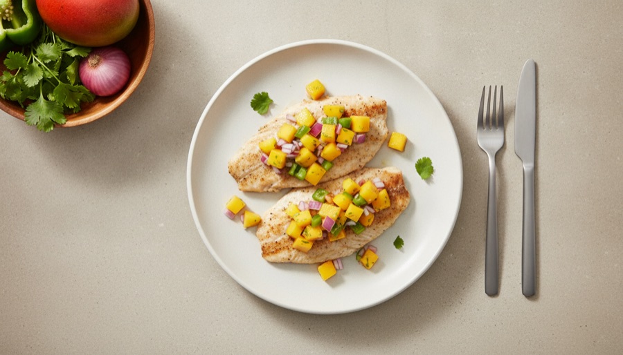 Tilapia with Mango Salsa
