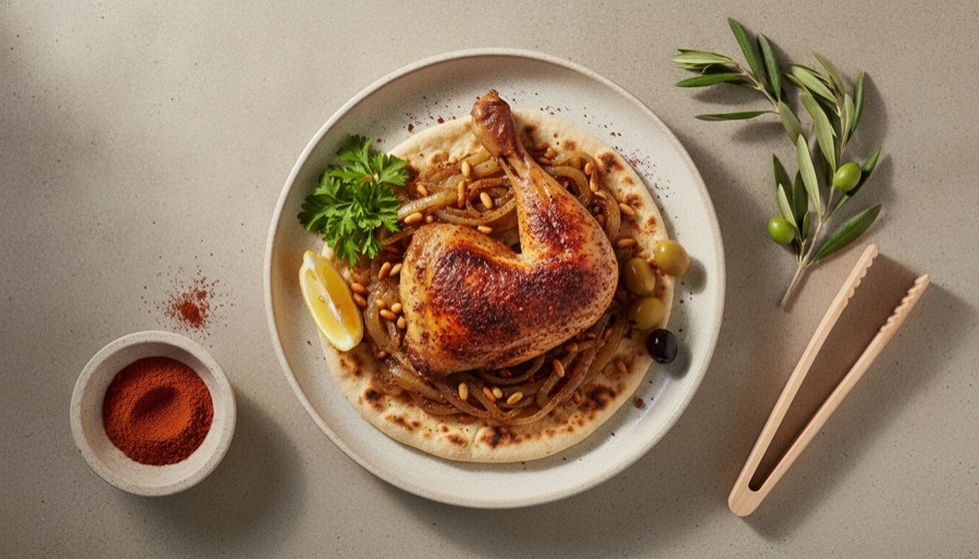 Musakhan with Roasted Chicken