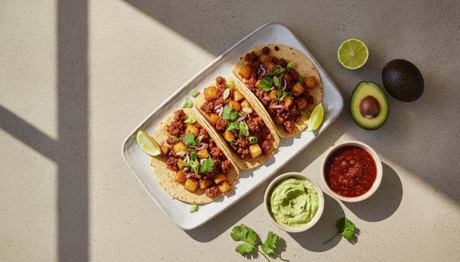 Chorizo and Potato Tacos