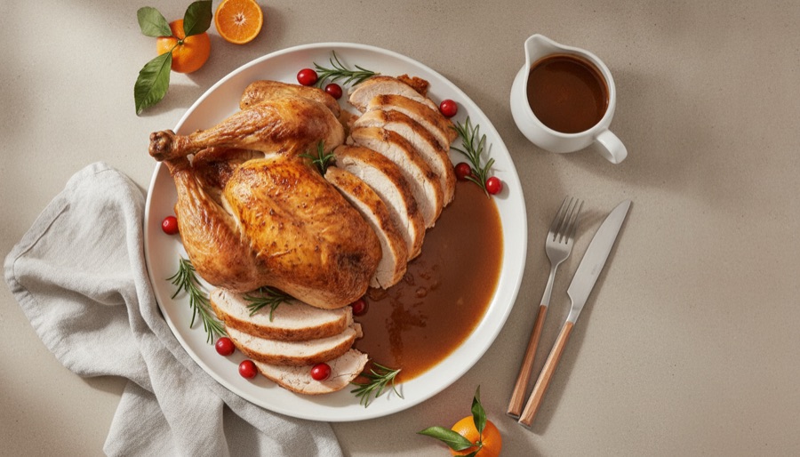 Roast Turkey with Gravy