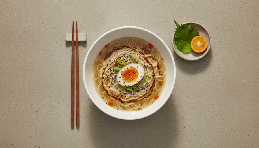 Ramen Noodles with Boiled Egg