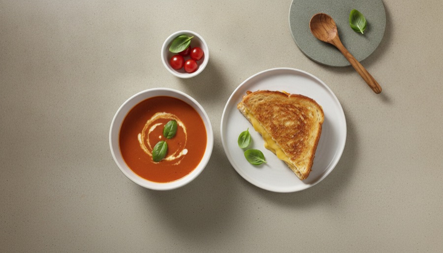 Classic Grilled Cheese & Tomato Soup