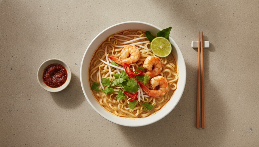 Laksa Large shrimp Noodles