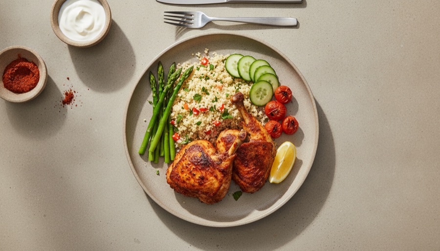 Harissa Chicken with Couscous