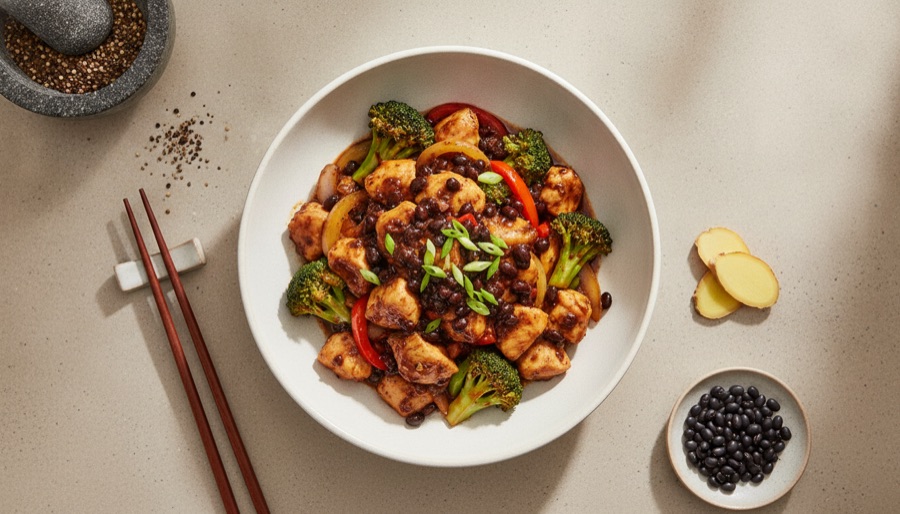 Chicken with Black Bean Sauce