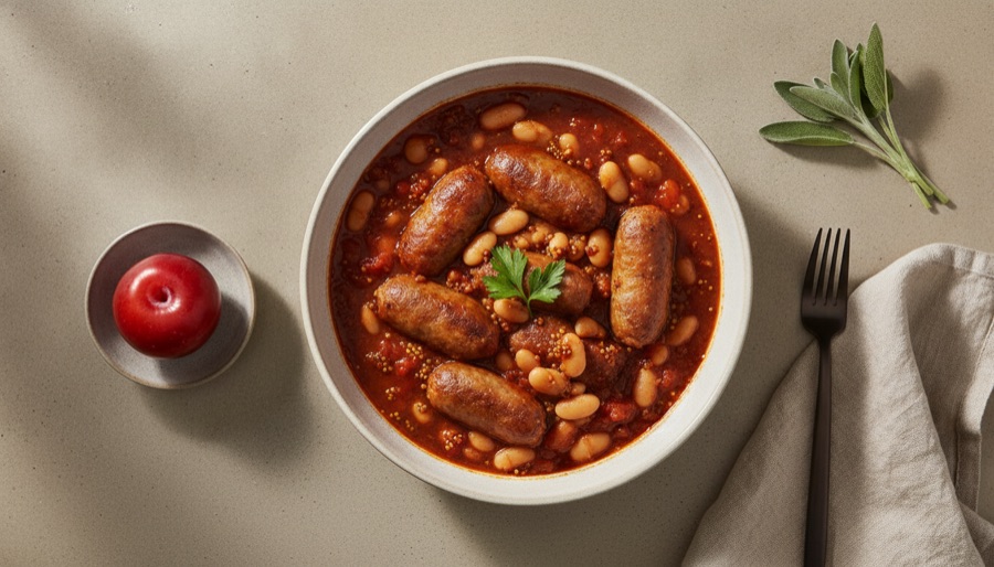 Bean & Sausage Hotpot
