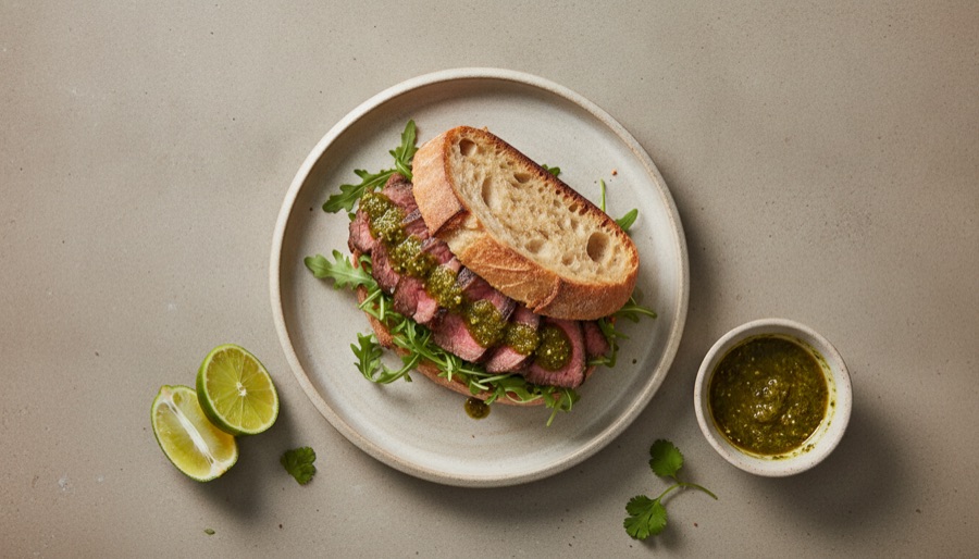 Portuguese Prego with Green Piri-Piri