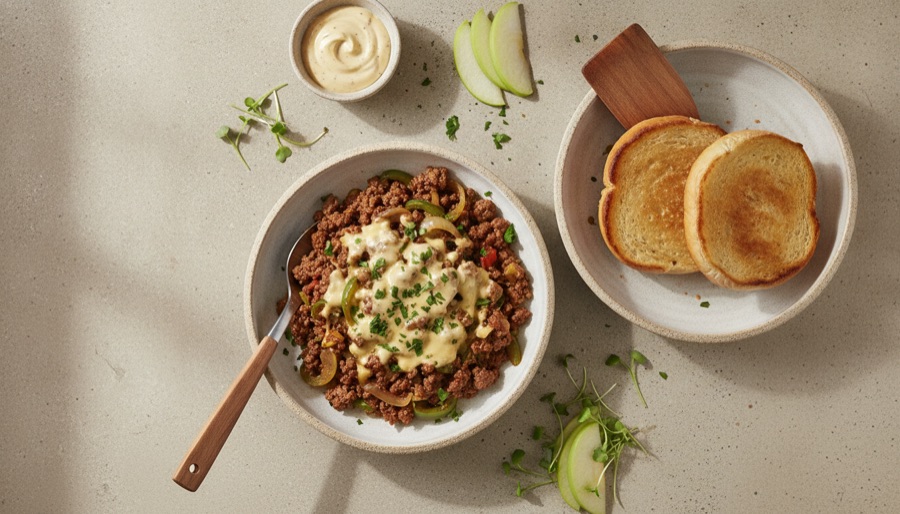 Philly Cheesesteak Sloppy Joes