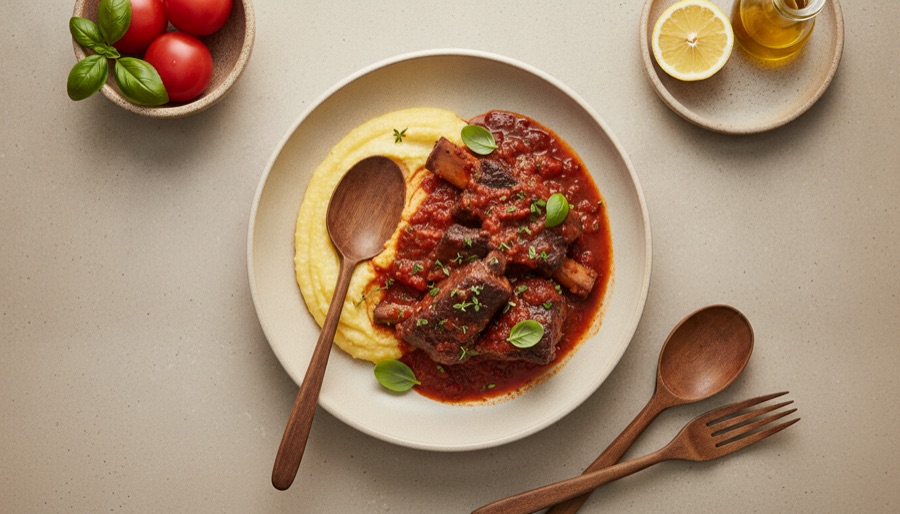 Braised Short Ribs Italian Style