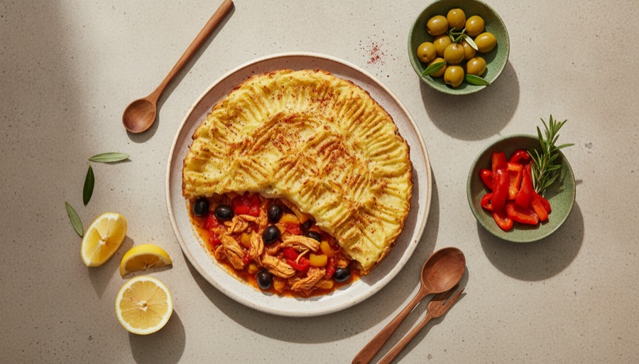 Spanish Chicken Pie