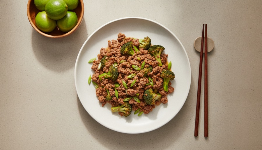 Ground Beef and Broccoli Stir Fry
