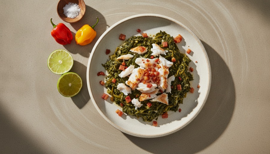 Callaloo and Saltfish