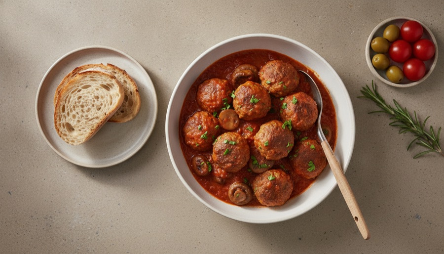 Turkey and Mushroom Meatballs