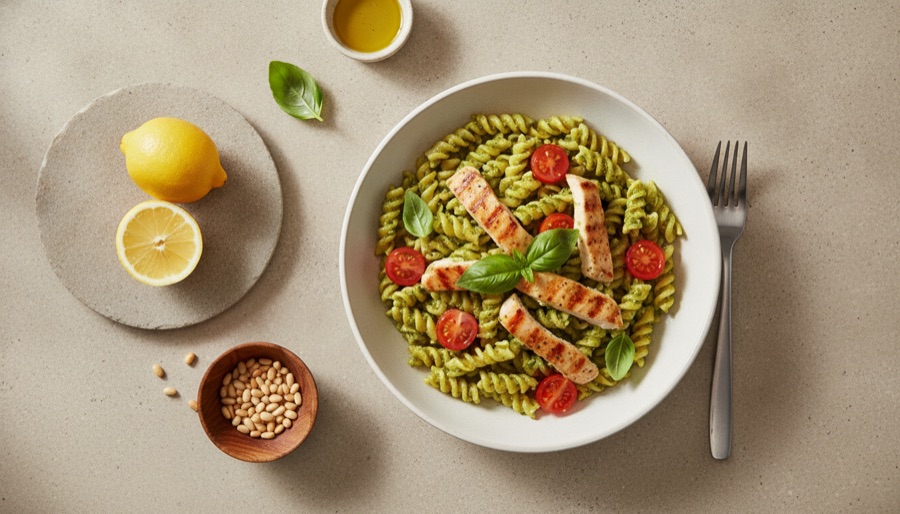 Pesto Pasta with Chicken