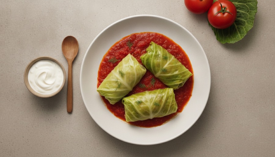 Stuffed Cabbage Rolls with Ground Turkey
