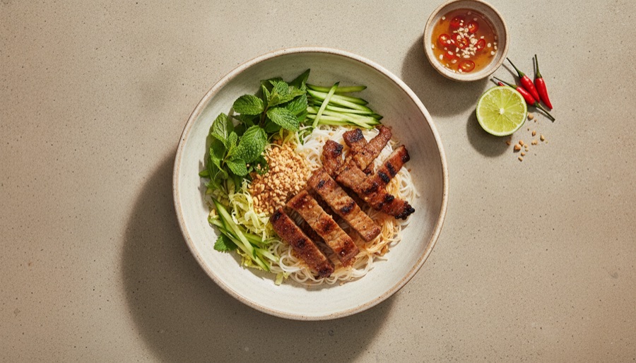 Bun Thit Nuong (Vermicelli with Grilled Pork)