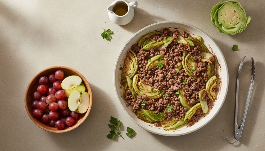 Ground Beef and Cabbage Skillet