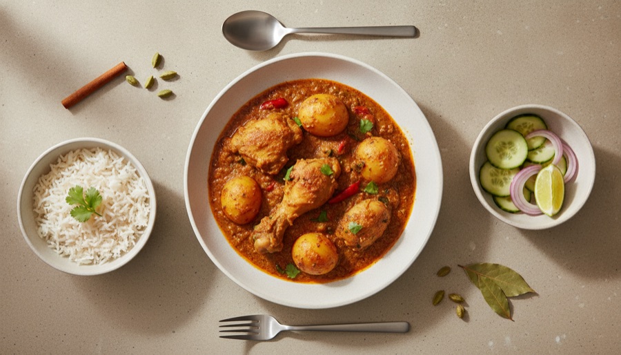 Bengali Chicken Curry with Potatoes