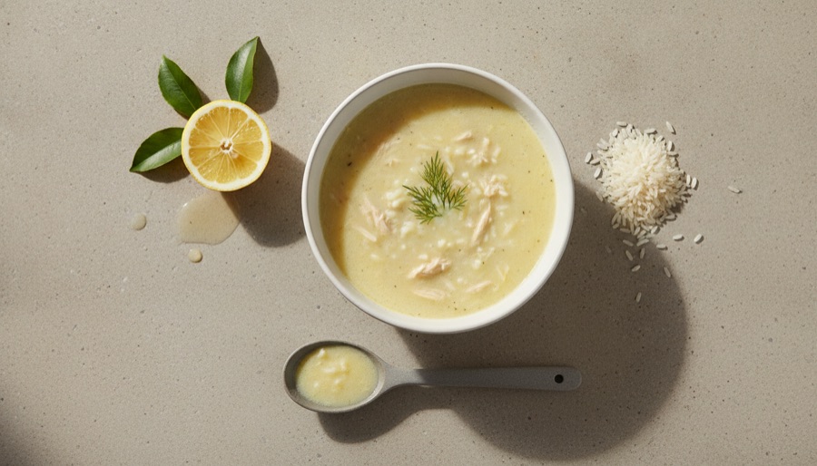 Avgolemono Soup with Chicken