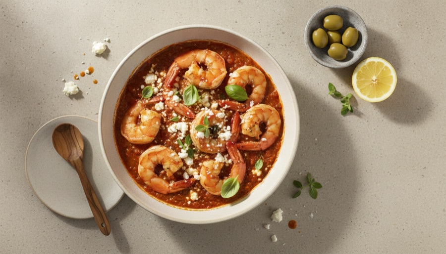 Garides Saganaki