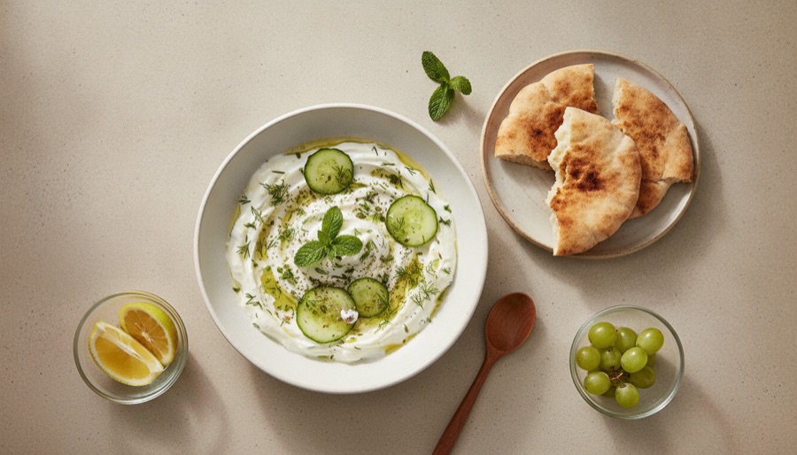 Jajek (Yogurt and Cucumber Salad)
