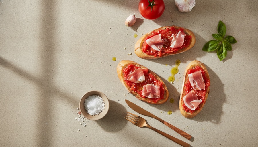 Spanish Tomato Bread with Jamón Serrano
