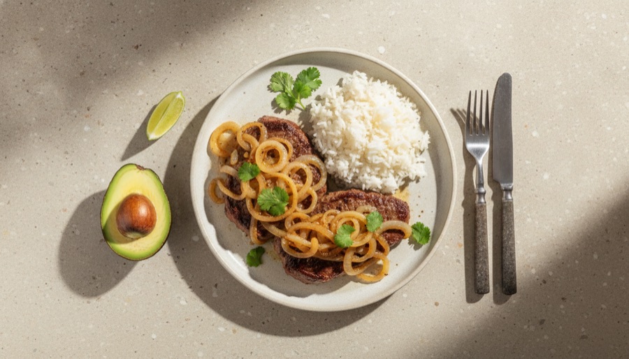 Bistec Encebollado