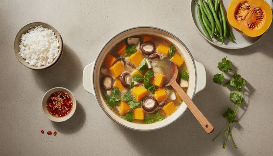 Vietnamese-style Veggie Hotpot