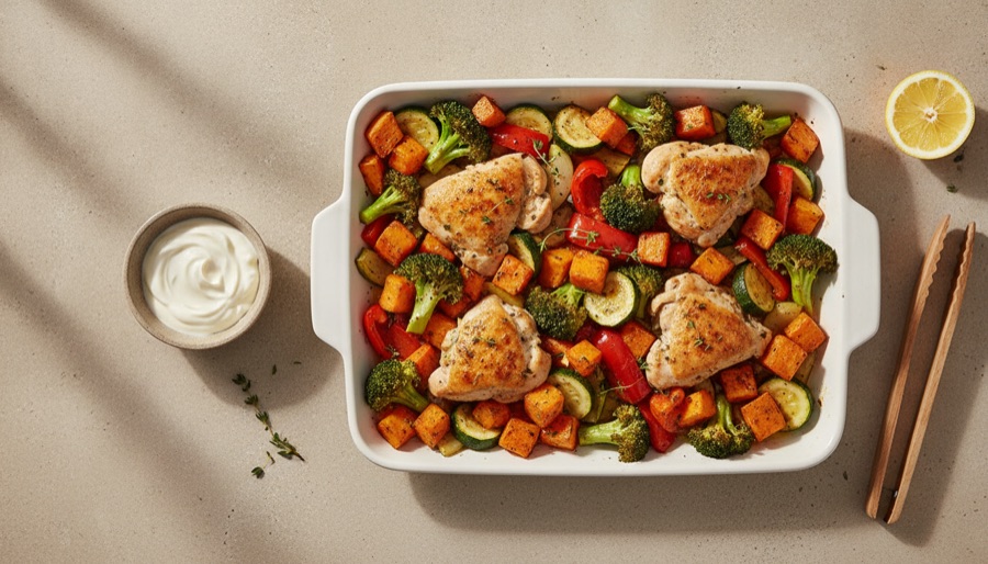 Sheet-Pan Chicken and Veggies