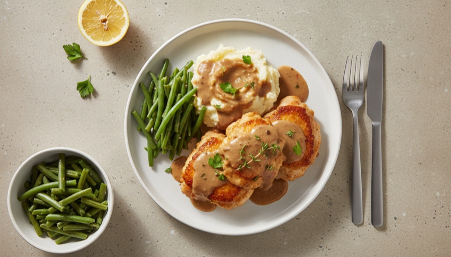 Smothered Chicken with Gravy
