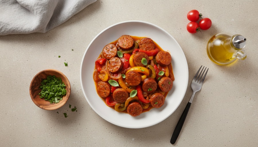 Pressure Cooker Sausage and Peppers