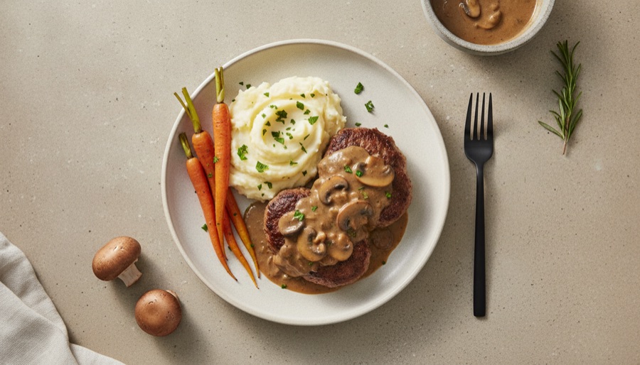 Salisbury Steak with Mushroom Gravy