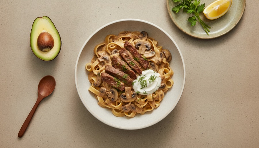 One-Pot Beef Stroganoff