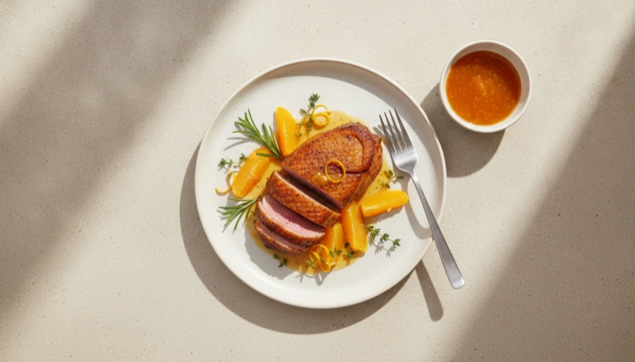 Roast Duck with Orange Glaze