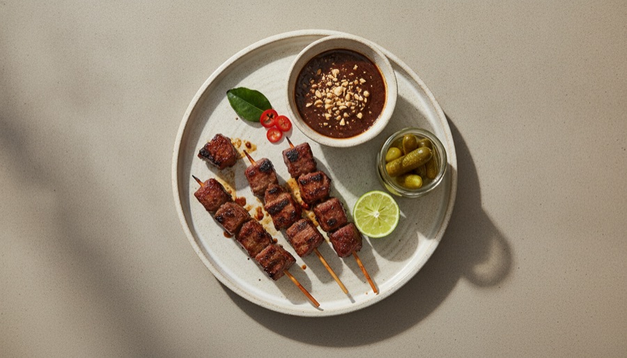 Beef Satee Skewers