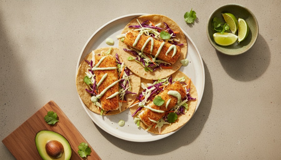 Fish Tacos with Slaw