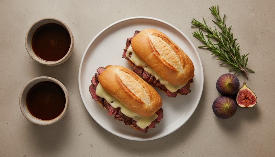 Slow Cooker French Dip Sandwiches