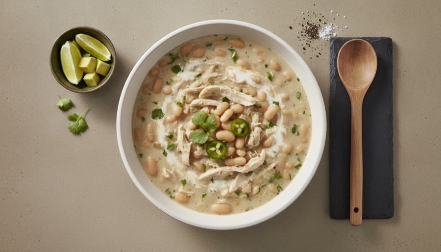 Slow Cooker White Chicken Chili