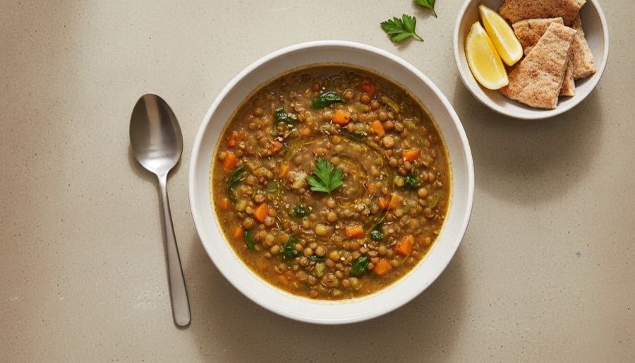 Pressure Cooker Lentil Soup