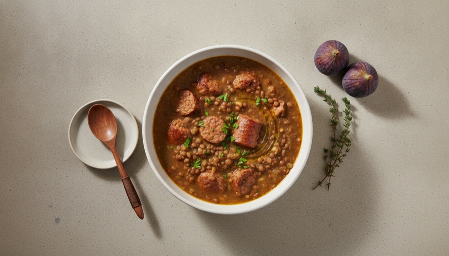 Sausage and Lentil Soup